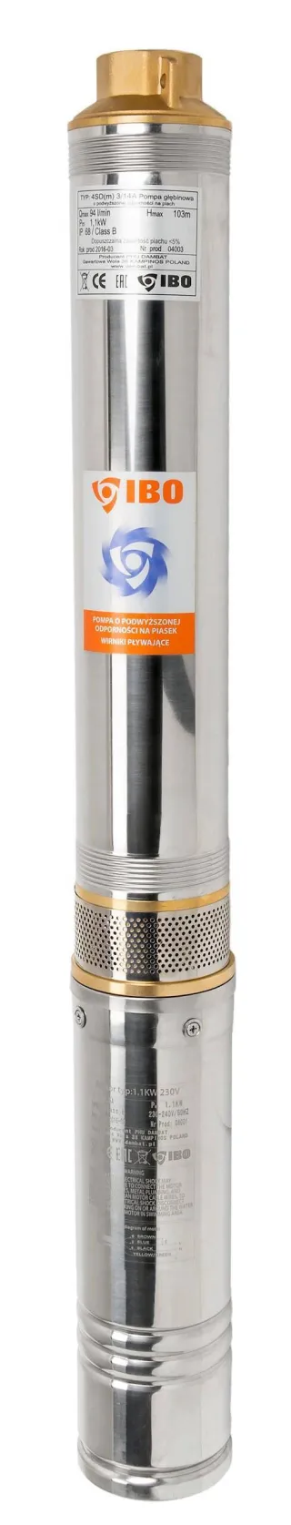 Pompa głębinowa 4 SD 8-15 400V IBO 20m przewodu
