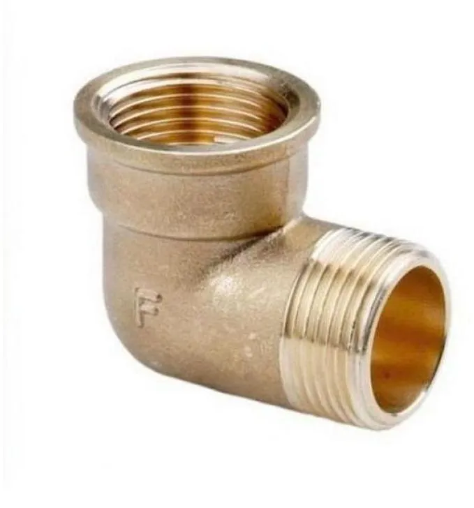 Kolano mosiężne nyplowe 1/2"