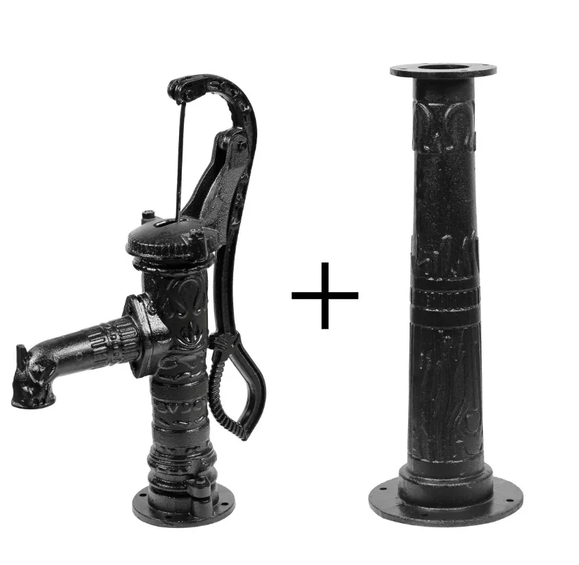 Pompa Abisynka czarna ozdobna + podstawa ozdobna
